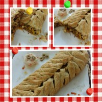 رولت مرغ با خمیر هزارلا