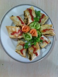 کرپ مرغ و پنیر