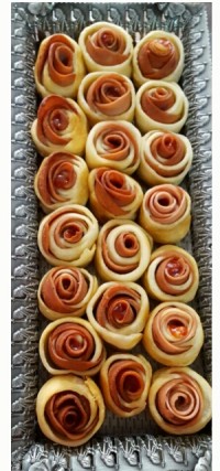 پیراشکی گل رز برای تولد دختر گلم