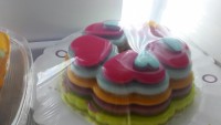 ژله ژله رنگارنگ که برای یخچالم درست کردم