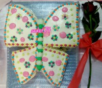 کیک پروانه جون اسفنجی