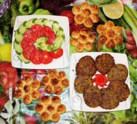 قارچ برگر با نان های خودم پز