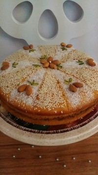 کیک باقلوا میان پر