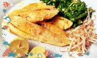 خوراک ماهی سالمون با لیموترش