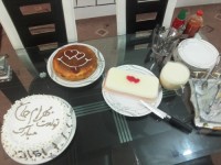 میز تولد آقامون در نهایت سادگی