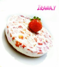 بیسکویت بستنی طعم توت فرنگی