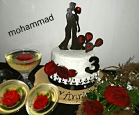 کیک سالگرد ازدواجم وژله هام