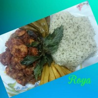 شوید پلو با میگو