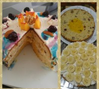 کیک گردو وکشمش