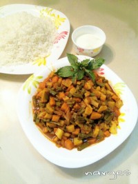 خورش لوبیا سبز