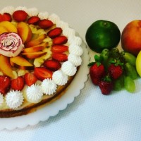 کیک پیتزای میوه ایی