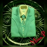 کیک با تزیین فوندانت