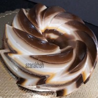 پاناکوتا سه رنگ وانیلی و نسکافه و شکلاتی