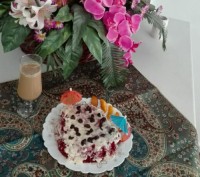 کیک کرم دار