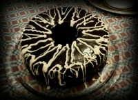 کیک اسفنجی با روکش گاناش