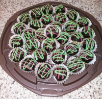 ترافل خامه ای شکلاتی