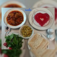 خورش بادمجان با گوشت قلقلی