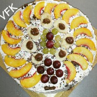 کرم کیک میوه ای