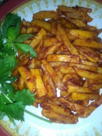 سیب زمینی عسلی کنجدی (چین)