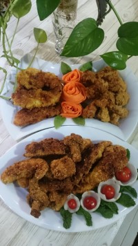 مرغ و قارچ سوخاری