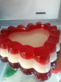 ژله انار سه رنگ