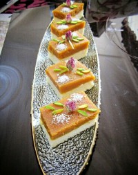 کیک حلوا برشی