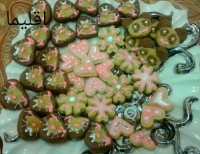 بیسکوییت دو رنگ مدل خرس پاندا