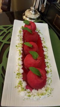 دسر ژله ای سیب