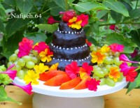 کیک موز با روکش شکلات