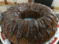 کیک حلقه ای شکلاتی
