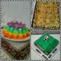 کیک ،ژله،پیتزا