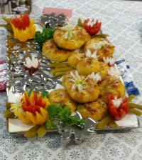 پیراشکی گوشت و قارچ