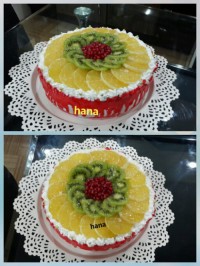 کیک شیفون نارگیل و پرتقال