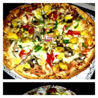 پیتزای مرغ و قارچ