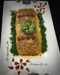 لازانیا باگوشت و سبزیجات