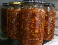 ترشی لوبیا سبز با پوره گوجه فرنگی