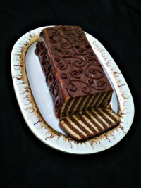 کیک یخچالی ساده