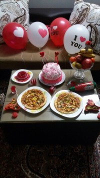 جشن دونفره ی من شوهرم به مناسبت سالگرد ازدواجمون