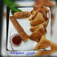 سمبوسه قارچ و سوسیس