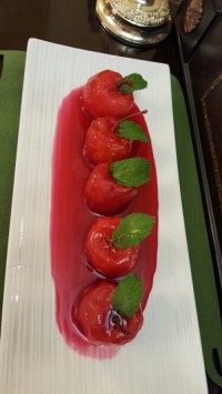 دسر سیب ژله ای رنگی