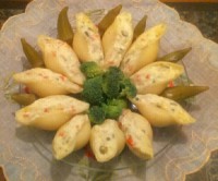 پاستا صدفی شکم پر