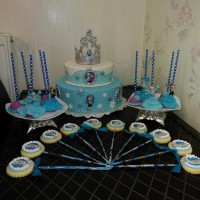 اینم نمای کلی کیک .پاپ کیک .وکوکی