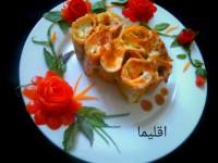 رول لازانیا با سس گوجه