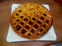 تارت مرغ و سبزیجات