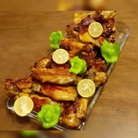 بال مرغ سرخ شده