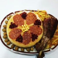 زرشک پلو با بوقلمون