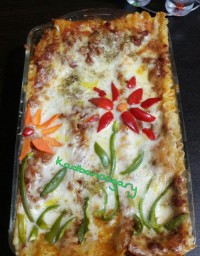 لازانیای گوشت و سویا