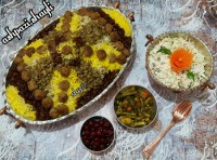 عدس پلو مخلوط