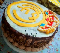 کیک تولد با تم رئال مادرید