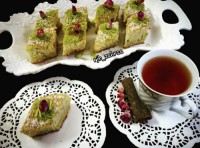 کیک باقلوای نارگیلی